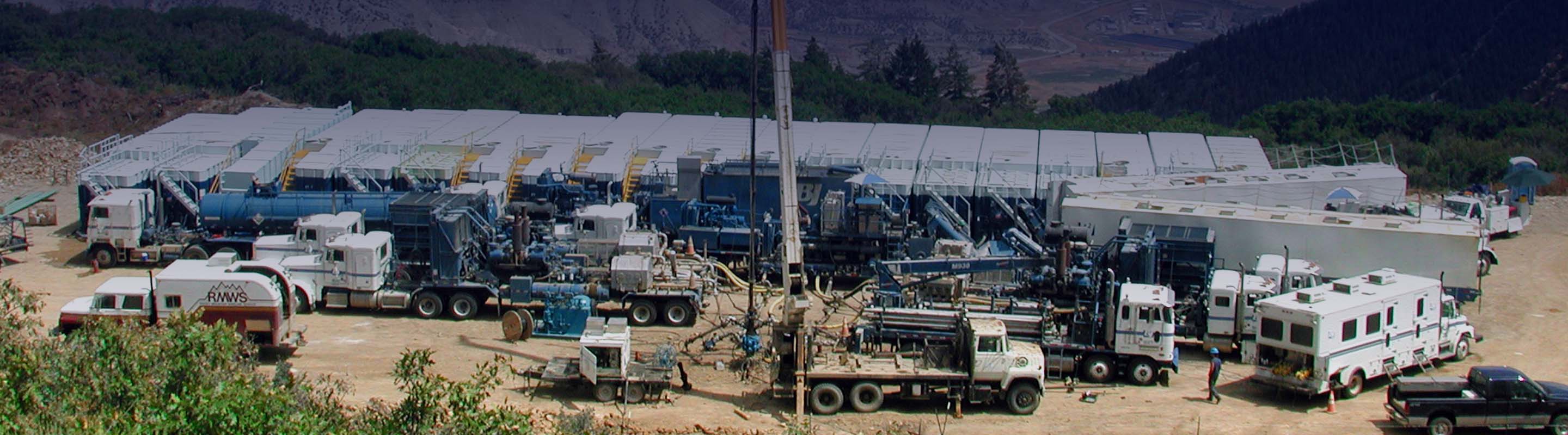 Oil drilling site